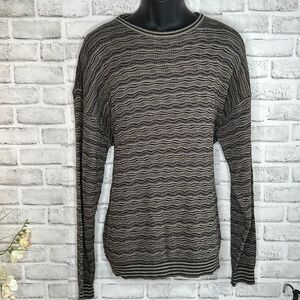 Vintage 90’s Pronto Uomo Sweater Long Sleeve Crewneck Knit Stripe SIZE XXL